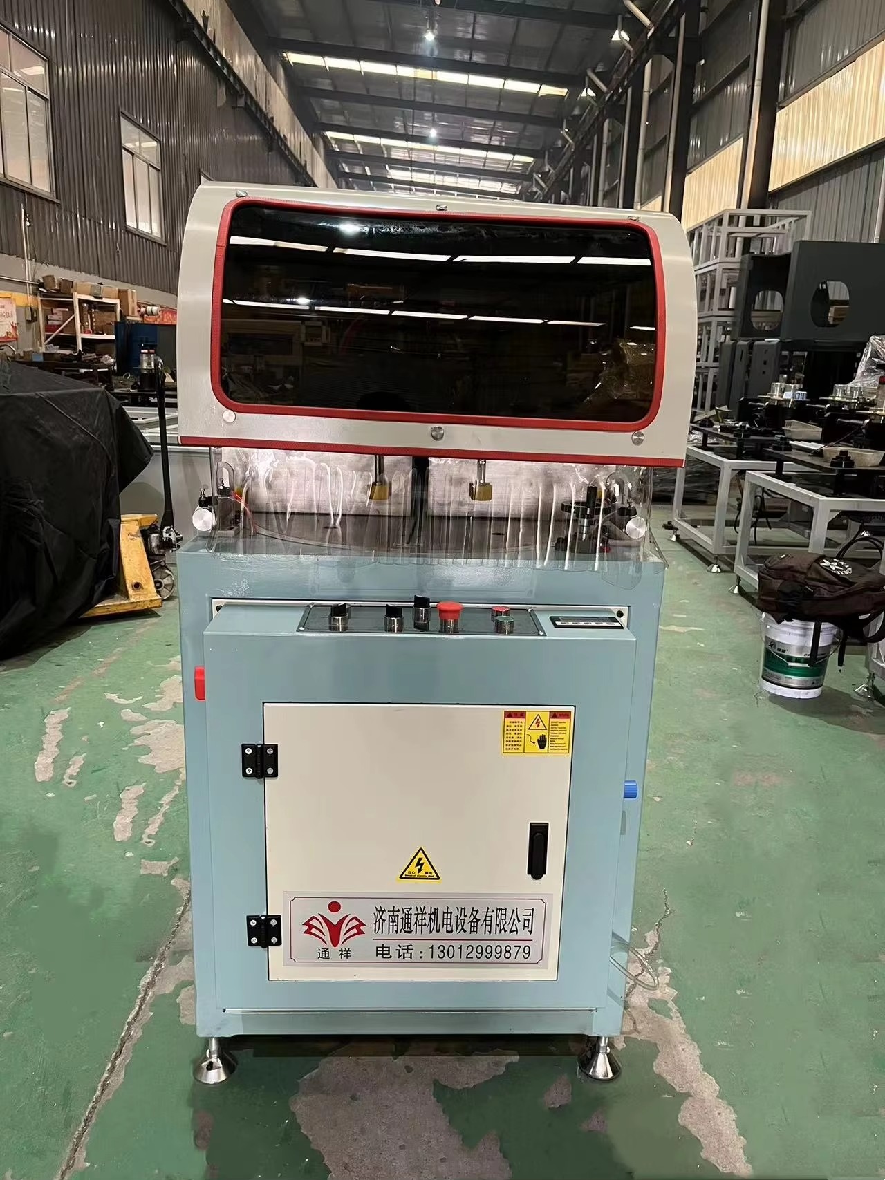 Máy cắt nhôm 1 đầu mâm xoay f500