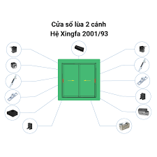 Cửa nhôm Xingfa hệ 2001