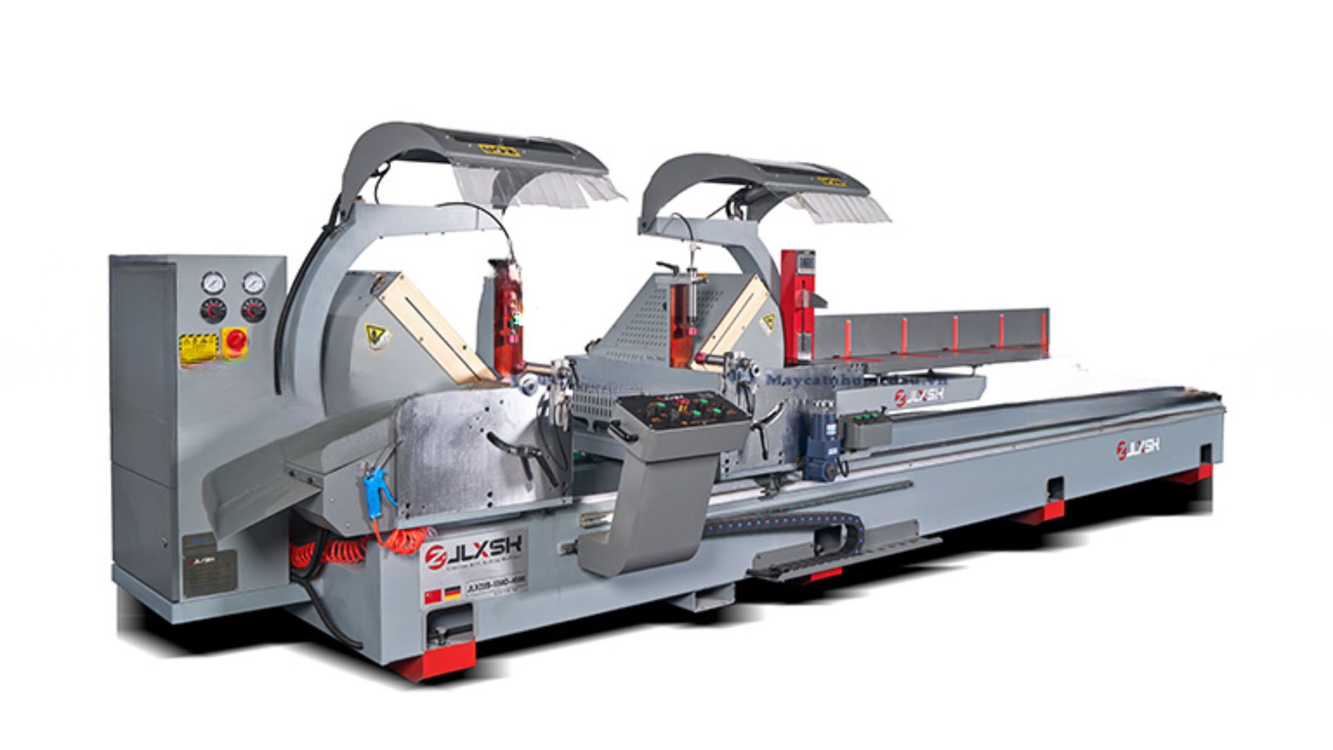 Hình ảnh máy cắt nhôm 2 đầu lưỡi 600 bán tự động